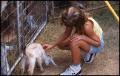 Photograph: [Girl with Baby Goat at Running Springs Exotics Petting Zoo]