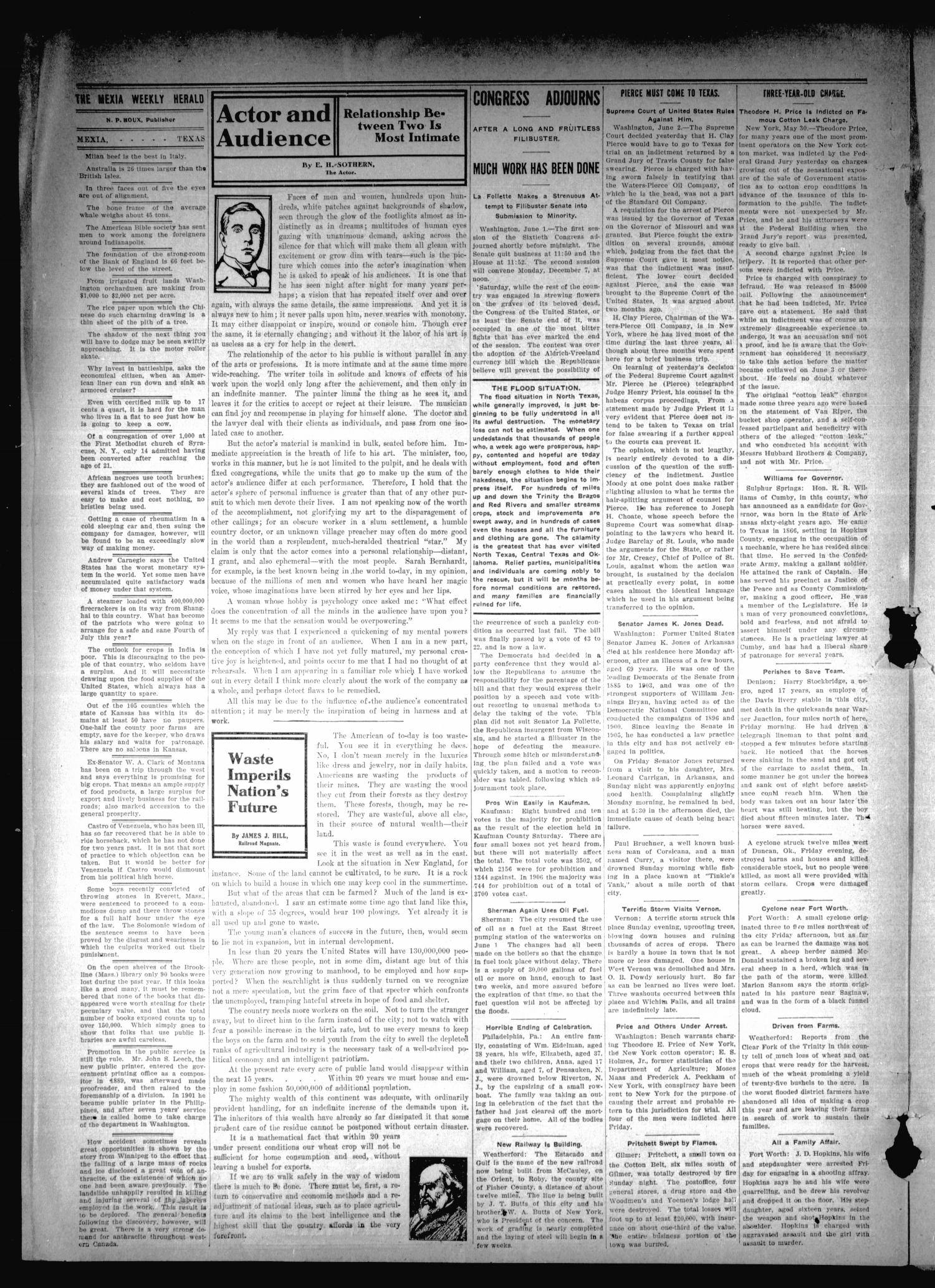 The State Herald (Mexia, Tex.), Vol. 9, No. 23, Ed. 1 Thursday, June 4, 1908
                                                
                                                    [Sequence #]: 6 of 8
                                                
