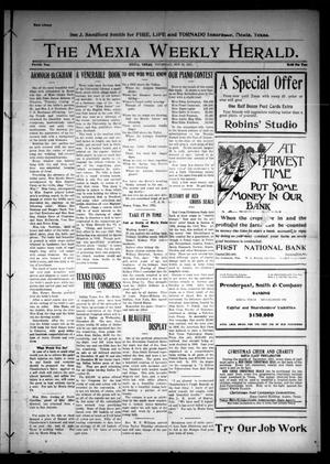 The Mexia Weekly Herald (Mexia, Tex.), Vol. 12, Ed. 1 Thursday, November 30, 1911