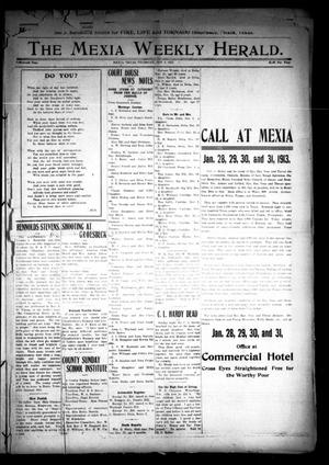 The Mexia Weekly Herald (Mexia, Tex.), Vol. 14, Ed. 1 Thursday, January 9, 1913