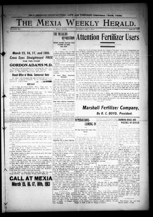 The Mexia Weekly Herald (Mexia, Tex.), Vol. 14, Ed. 1 Thursday, February 13, 1913