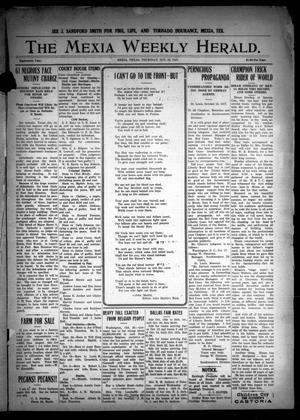 The Mexia Weekly Herald (Mexia, Tex.), Vol. 18, Ed. 1 Thursday, October 25, 1917