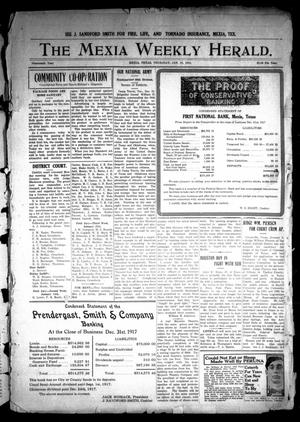 The Mexia Weekly Herald (Mexia, Tex.), Vol. 19, Ed. 1 Thursday, January 10, 1918