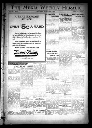 The Mexia Weekly Herald (Mexia, Tex.), Vol. 22, No. 8, Ed. 1 Thursday, February 19, 1920