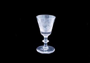 Primary view of object titled 'Wine glass'.