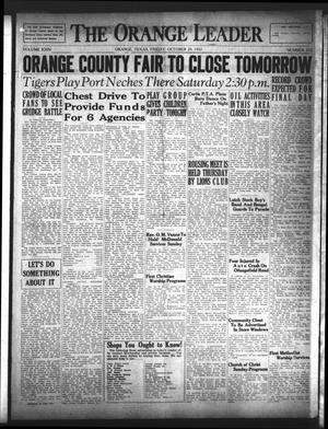 The Orange Leader (Orange, Tex.), Vol. 24, No. 323, Ed. 1 Friday, October 29, 1937