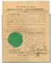 Thumbnail image of item number 1 in: '[Statement certifying G.M. Mooring as Clerk of the County Court of Grimes County, May 3, 1860, and signed by Governor Sam Houston]'.