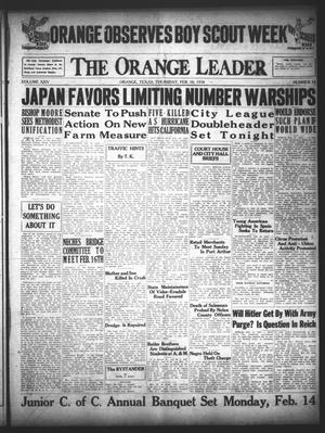 The Orange Leader (Orange, Tex.), Vol. 25, No. 34, Ed. 1 Thursday, February 10, 1938