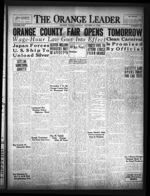 The Orange Leader (Orange, Tex.), Vol. 25, No. 320, Ed. 1 Monday, October 24, 1938