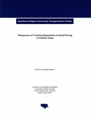 Responses of trucking operations to road pricing in central Texas