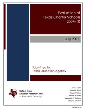 Evaluation of Texas Charter Schools, 2009-2010