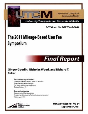The 2011 Mileage-Based User Fee Symposium