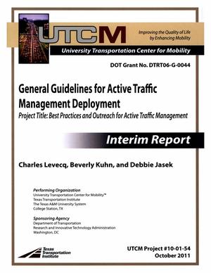 General Guidelines for Active Traffic Management Deployment