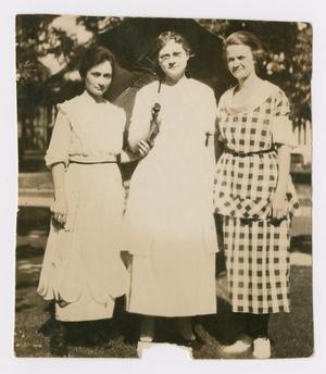 [Leona and Lucy Beck with a Friend]