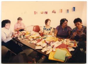 [Group of Women in the Arts Warehouse Building]