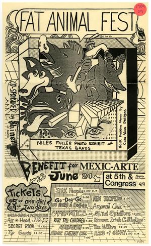 Medarbejder fattige Melankoli Flyer: Fat Animal Fest, 1989] - The Portal to Texas History