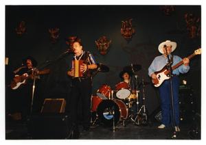 [Band Performing at the Mascaras Mexicanas Exhibit]