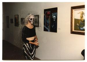 [Woman in Costume at the Día de los Muertos Exhibition]