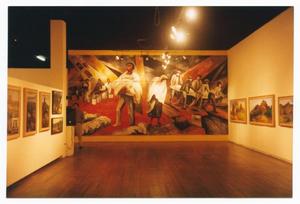 [Large Mural Painting in a Gallery]