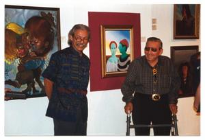 Primary view of object titled '[José Francisco Treviño and Unnamed Man]'.