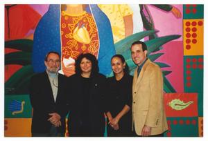 [Iker Larruri, Santa Barraza, Sylvia Orozco, and Jorge Sedeño at Exhibition]