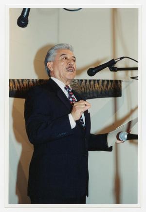 [Senator Gonzalo Barrientos at Exhibition of Selections from the Permanent Collection]