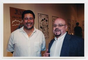 [Gilbert Cárdenas and Romeo Rodriguez at Splitting Aguas Exhibition]