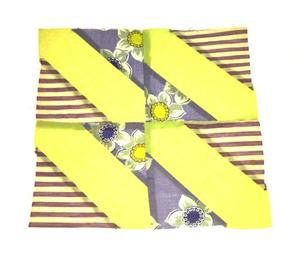 [Yellow-and-Purple Quilt Block]