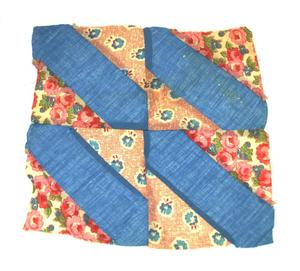 Primary view of object titled '[Blue-and-Red Quilt Block]'.