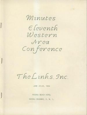 Minutes of the Eleventh Western Area Conference of The Links, Inc., June 22-23, 1964
