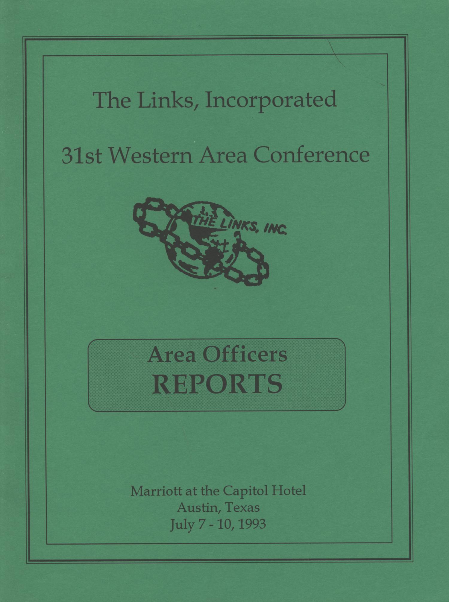 The Links, Incorporated ThirtyFirst Western Area Conference Area
