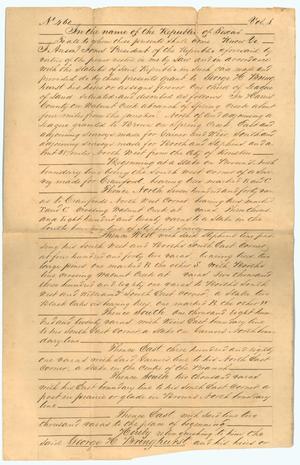 [Copy of land grant to George H. Bringhurst]