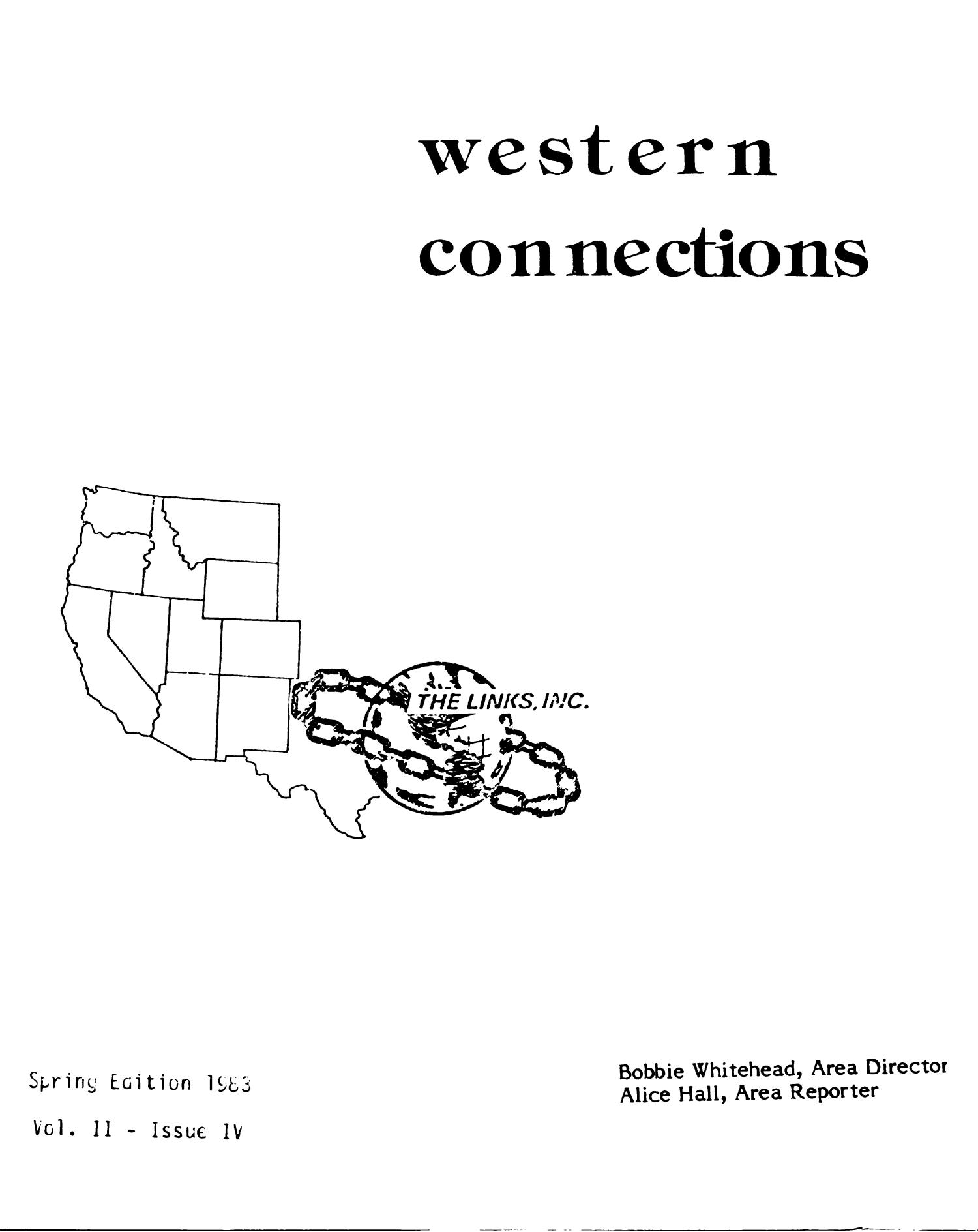 Western Connections, Volume 2, Number 4, Spring 1983
                                                
                                                    Title Page
                                                