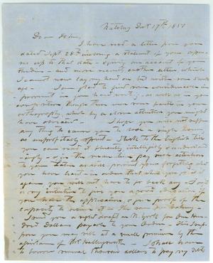 [Letter to John from his Uncle V. Metcalfe, December 17, 1850]