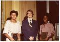 Primary view of [Portrait of Cheryl Pleasants, Grace Roy, and David Morse Kersh at Salute to Youth Awards Presentation]