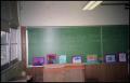 Photograph: [Chalkboard and Drawings in Gates Elementary Classroom]
