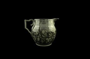 Primary view of object titled 'Lusterware pitcher'.