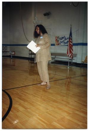 [Woman Speaking During 1994 Salute to Youth Award Program]