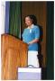 Photograph: [Woman Giving Speech at Health Fair]