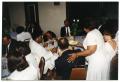 Photograph: [Group at Tables During Dorothy Washington Celebration]