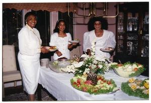 [Links Women at Food Table During Dorothy Washington Celebration]