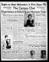 Thumbnail image of item number 1 in: 'The Campus Chat (Denton, Tex.), Vol. 39, No. 11, Ed. 1 Friday, October 21, 1955'.