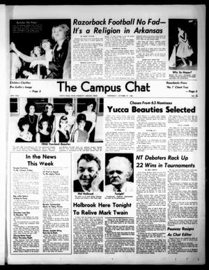 Primary view of object titled 'The Campus Chat (Denton, Tex.), Vol. 49, No. 12, Ed. 1 Wednesday, October 27, 1965'.