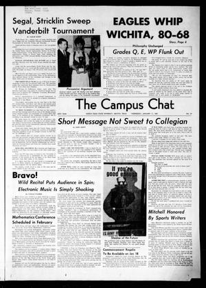 Primary view of object titled 'The Campus Chat (Denton, Tex.), Vol. 50, No. 27, Ed. 1 Wednesday, January 11, 1967'.