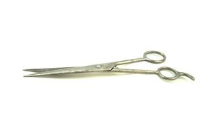 Primary view of object titled 'Barber's scissors'.