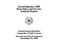 Thumbnail image of item number 1 in: 'State Sales and Use Tax Analysis Report: Second Quarter, 1999'.