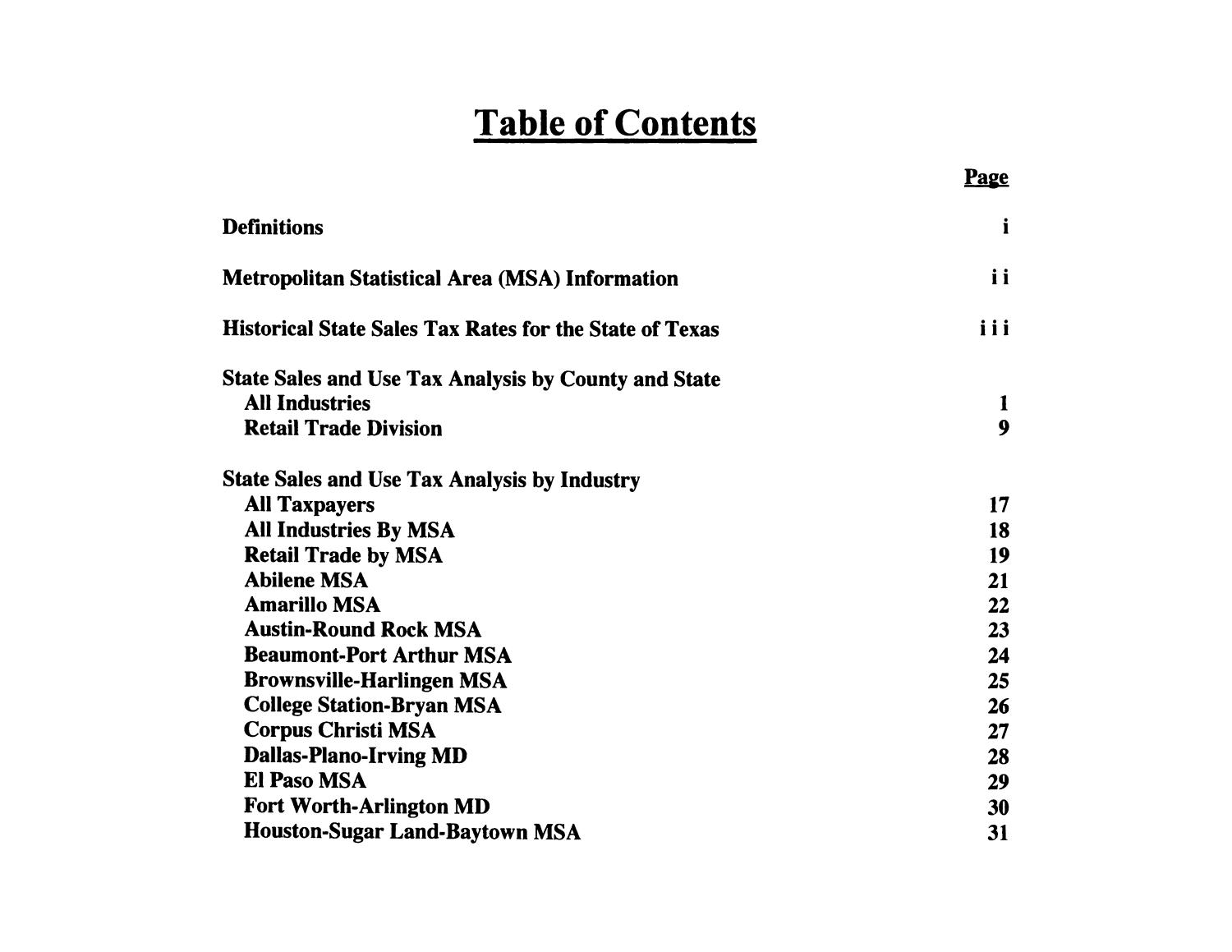 State Sales and Use Tax Analysis Report: First Quarter, 2006
                                                
                                                    [Sequence #]: 3 of 60
                                                
