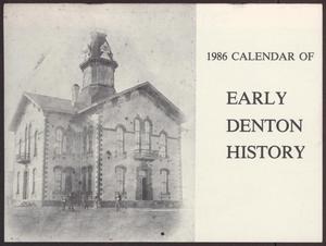 1986 Calendar of Early Denton History