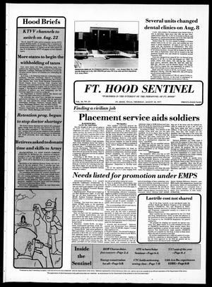 The Fort Hood Sentinel (Temple, Tex.), Vol. 36, No. 24, Ed. 1 Thursday, August 18, 1977