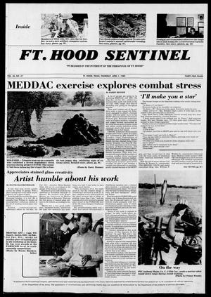 Primary view of object titled 'The Fort Hood Sentinel (Temple, Tex.), Vol. 40, No. 47, Ed. 1 Thursday, April 1, 1982'.